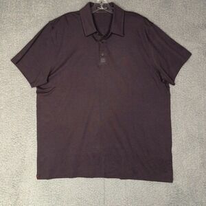 Sun Day Red Tiger Woods Men's Polo Shirt XL Dark Brown Short Sleeve